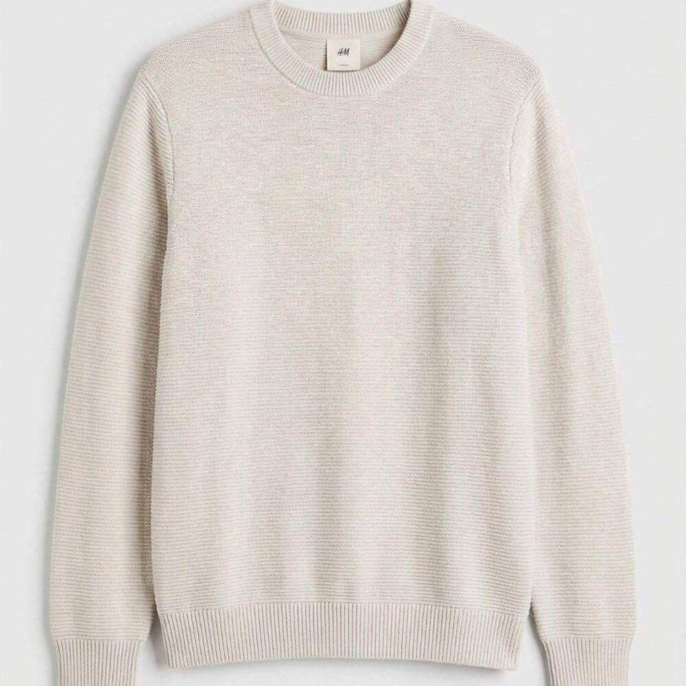 H&M White Light Sweater